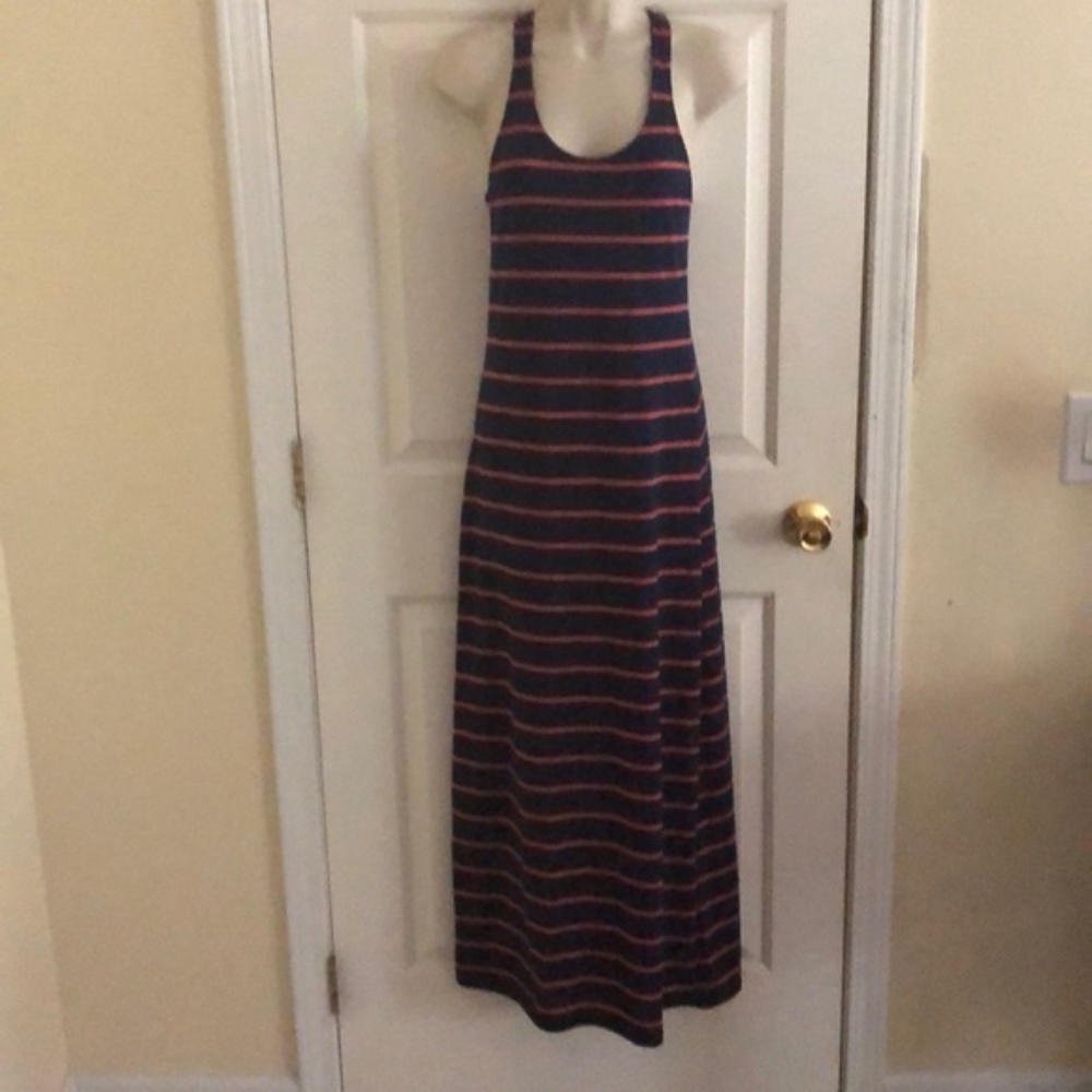 Nautical Racerback Maxi Dress Small